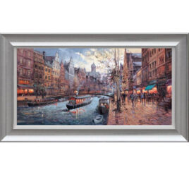 Morning on the Canal Amsterdam by Henderson Cisz